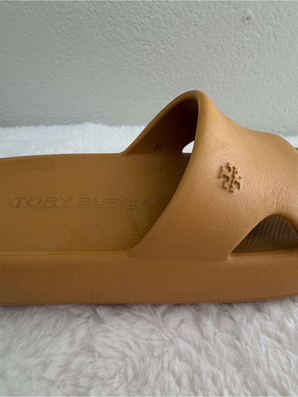 Tory Burch Mustard Tone 9B Slide Sandals - Picture 3 of 8